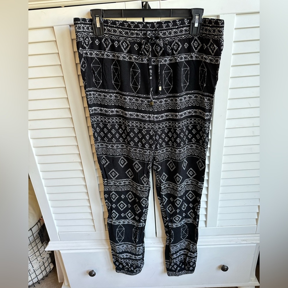 Women's Printed Ankle Cuffed Patterned Pants